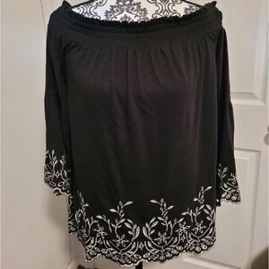 ‎WHBM embroidered dress top